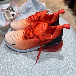 Nike Air Max 270 Orange and Black Sneakers